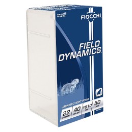 Fiocchi 22FWMA Field Dynamics Performance 22WMR 40gr Jacketed Soft Point 50 Per Box40 Case