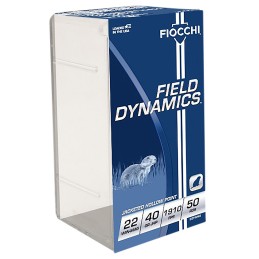 Fiocchi 22FWMB Field Dynamics Performance 22WMR 40gr Jacket Hollow Point 50 Per Box40 Case