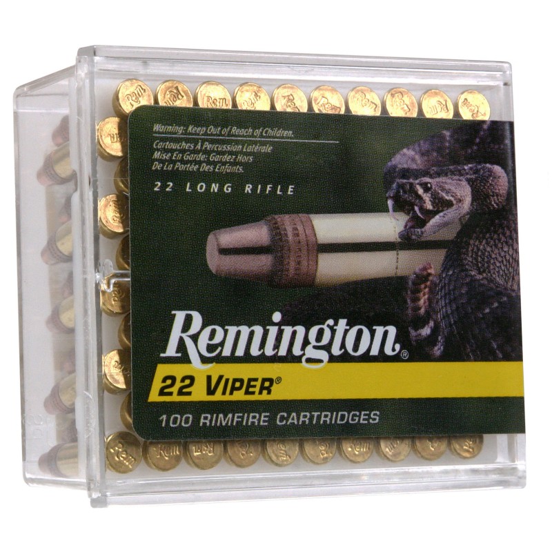 Remington Ammunition 21288 Viper  22LR 36gr Truncated Cone Solid 100 Per Box50 Case