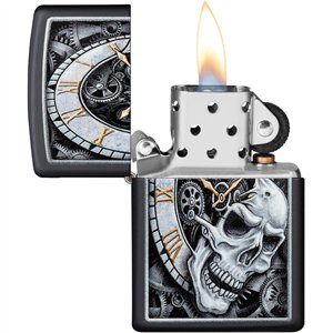 Skull Clock Design Lighter