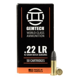 Gemtech 3009679 Subsonic  22LR 42gr Lead Round Nose 50Box