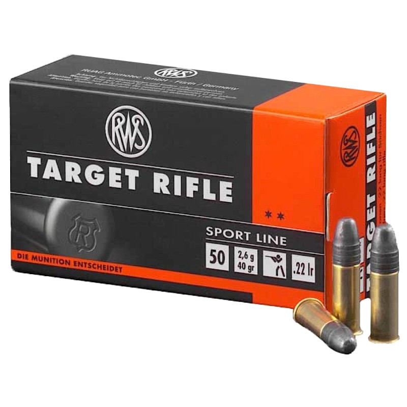 RWSUmarex 2132478 Target Rifle Sport Line 22LR 40gr Lead Round Nose 50 Per Box100 Case