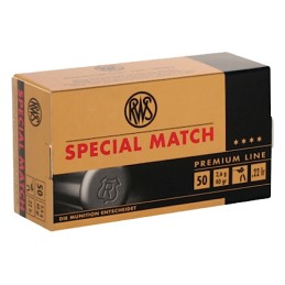 RWSUmarex 2134233 Special Match Premium Line 22LR 40gr Lead Round Nose 50 Per Box100 Case