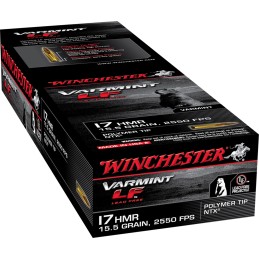 Winchester Ammo S17HMR1LF Varmint LF  17HMR 15.5gr Polymer Tip NTX 50 Per Box20 Case