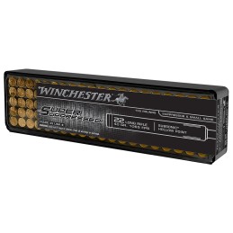 Winchester Ammo SUP22LRHP Super Suppressed  22LR 40gr Lead Hollow Point 100 Per Box20 Case