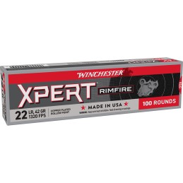 Winchester Ammo XPERT22X Xpert Rimfire 22LR 42gr Copper Hollow Point 100 Per Box20 Case