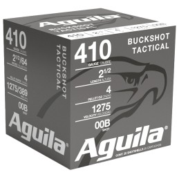 Aguila 1C4100BA Buckshot High Velocity 410Gauge 2.50 12oz 00Buck Shot 25 Per Box20 Case