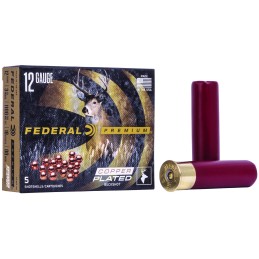 Federal P135F00 Premium Magnum 12Gauge 3.50 18Pellets 2 14oz 00BuckShot 5 Per Box50 Case