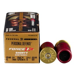 Federal PD129FX200 Premium Force X2 12Gauge 1.75 6Pellets 00BuckShot 10 Per Box10 Case