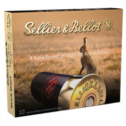 Sellier  Bellot SB12BSJ Hunting  12Gauge 2.75 9Pellets 1 18oz 00Buck Shot 10 Box25 Case