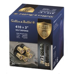 Sellier  Bellot SB410SDB Self Defense  410Gauge 3 15Pellets 1116oz 000Buck Shot 25 Box20 Case