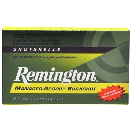 Remington Ammunition 20282 Managed Recoil Buckshot 12Gauge 2.75 00Buck Shot 5 Per Box20 Case