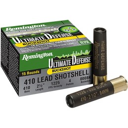 Remington Ammunition 20697 Ultimate Defense Buckshot 410Gauge 2.50 000Buck Shot 15 Per Box10 Case