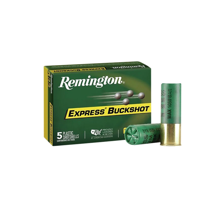 Remington Ammunition 20620 Express Buckshot 12Gauge 2.75 00Buck Shot 5 Per Box50 Case