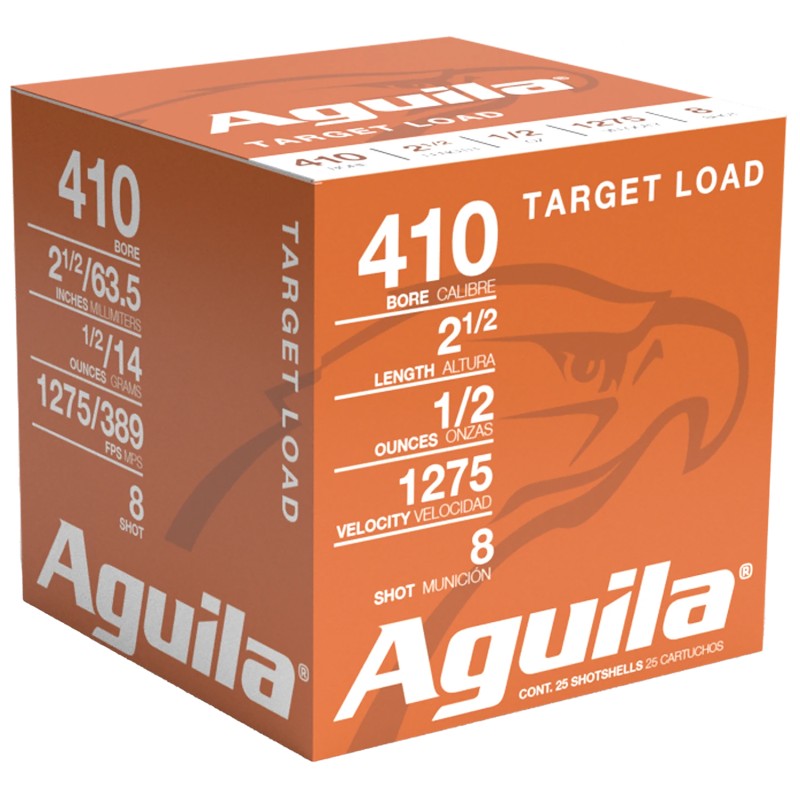 Aguila 1CHB4139 Buckshot High Velocity 410Gauge 2.50 12oz 9Shot 25 Per Box20 Case