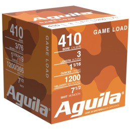 Aguila 1CHB4127 Birdshot Standard Velocity 410Gauge 3 1116oz 7.5Shot 25 Per Box10 Case