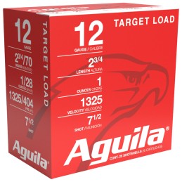 Aguila 1CHB1285 Sporting Clays High Velocity 12Gauge 2.75 1oz 7.5Shot 25 Per Box10 Case