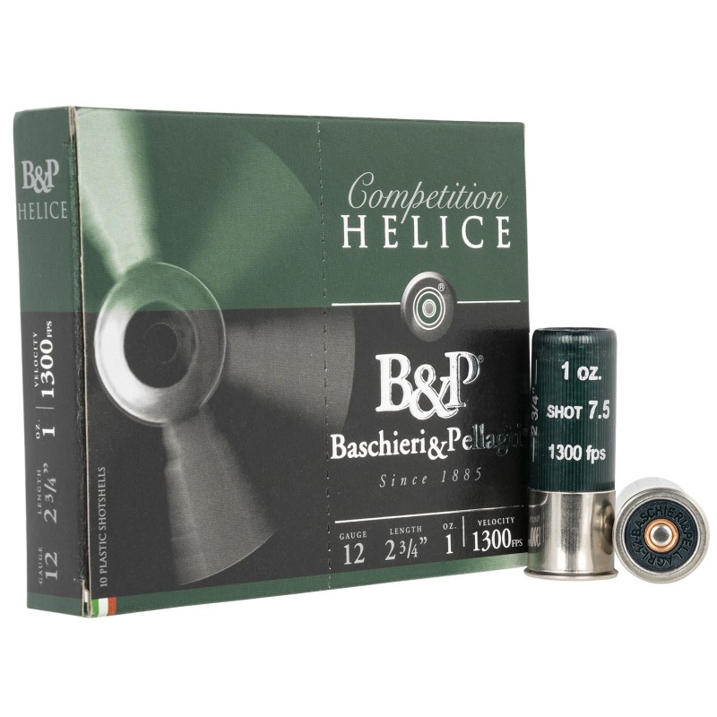 BP 12B1FEL7 Competition Helice 12Gauge 2.75 1oz 7.5Shot 10 Per Box10 Case