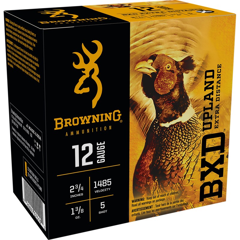 Browning Ammo B193511225 BXD Upland 12Gauge 2.75 1 38oz 5Shot 25 Per Box10 Case