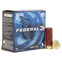 Federal H1218 GameShok Upland 12Gauge 2.75 1oz 8Shot 25 Per Box10 Case