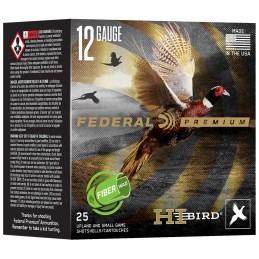 Federal HVFB12HW5 Federal Premium HiBird 12Gauge 2.75 1 14oz 5Shot 25 Per Box10 Case