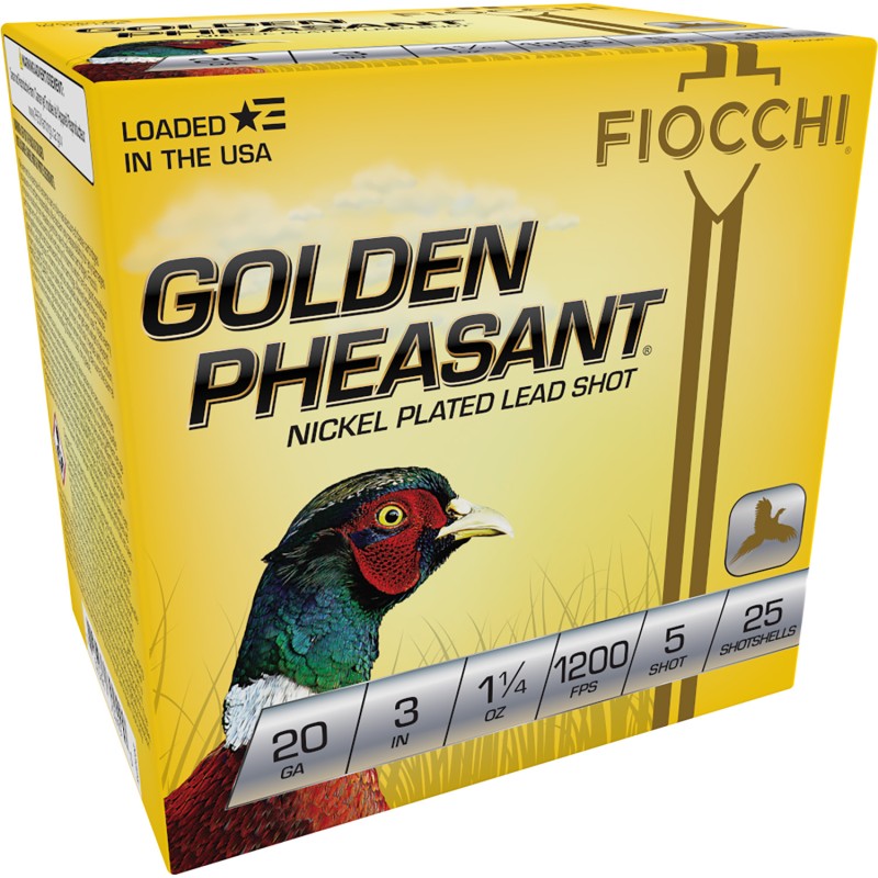 Fiocchi 203GP5 Golden Pheasant Extrema 20Gauge 3 1 14oz 5Shot 25 Per Box10 Case