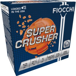 Fiocchi 12SCRS75 Exacta Target Super Crusher 12Gauge 2.75 1oz 7.5Shot 25 Per Box10 Case