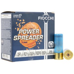 Fiocchi 12SSCX85 Exacta Target Power Spreader 12Gauge 2.75 1 18oz 8.5Shot 25 Per Box10 Case