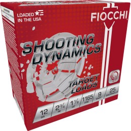 Fiocchi 12SD18L9 Shooting Dynamics Target 12Gauge 2.75 1 18oz 9Shot 25 Per Box10 Case