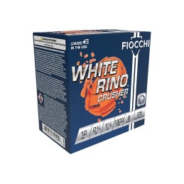 Fiocchi 12WRCRS8 Exacta Target White Rino Crusher 12Gauge 2.75 1 18oz 8Shot 25 Per Box10 Case