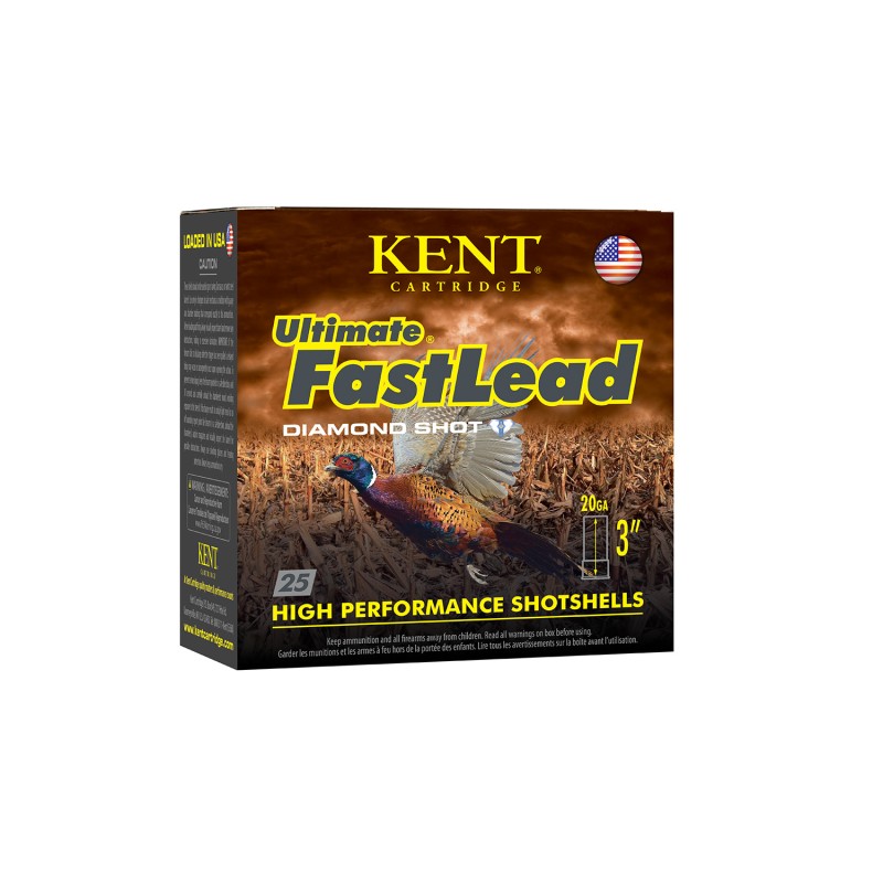 Kent Cartridge K203UFL365 Ultimate Fast Lead 20Gauge 3 1 14oz 5Shot 25 Per Box10 Case