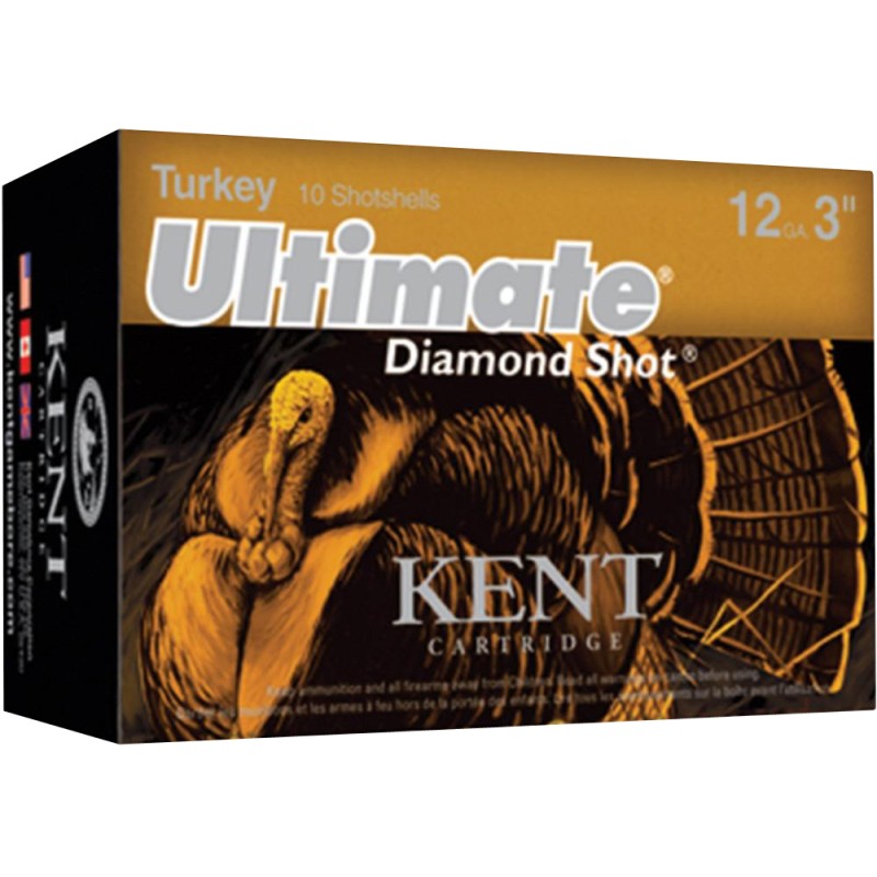 Kent Cartridge C123TK504 Ultimate Turkey 12Gauge 3 1 34oz 4Shot 10 Per Box10 Case