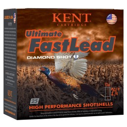 Kent Cartridge K122UFL426 Ultimate Fast Lead 12Gauge 2.75 1 12oz 6Shot 25 Per Box10 Case