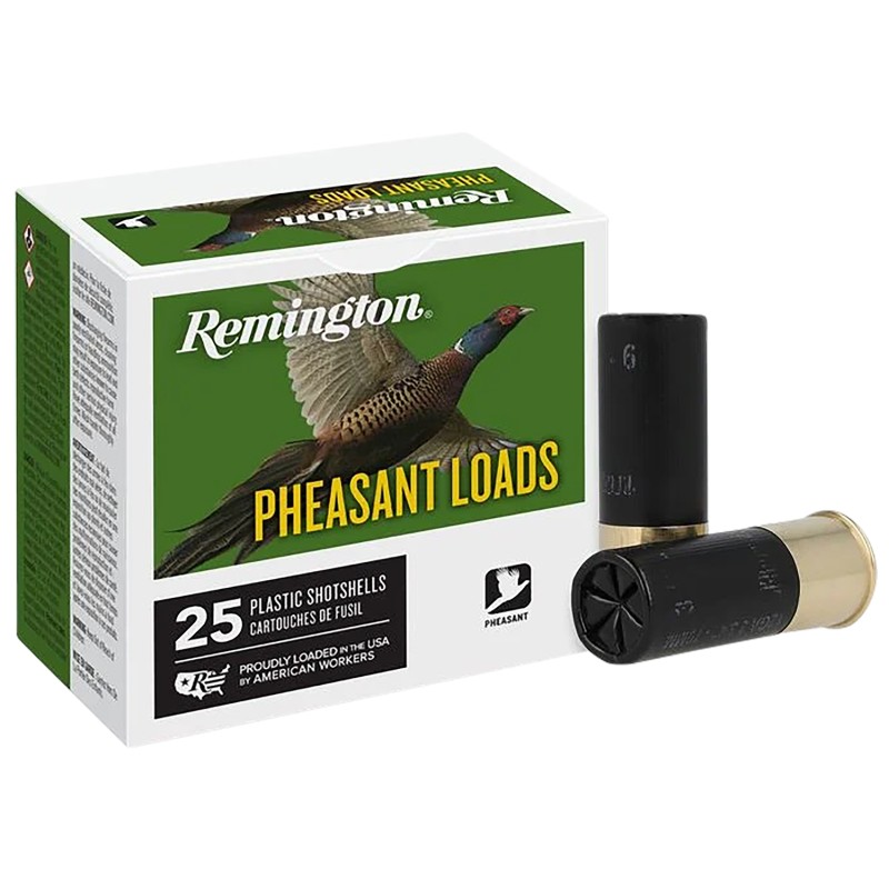 Remington Ammunition 20048 Pheasant  12Gauge 2.75 1 14oz 6Shot 25 Per Box10 Case