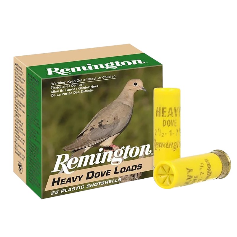 Remington Ammunition 28779 Heavy Dove Loads  20Gauge 2.75 1oz 8Shot 25 Per Box10 Case