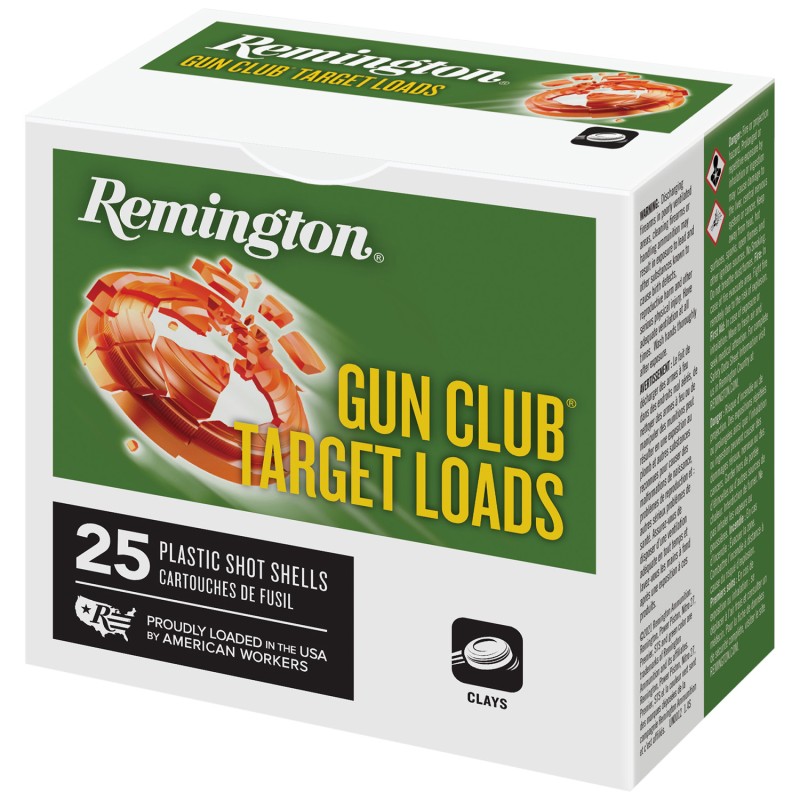 Remington Ammunition R20035 Gun Club  12Gauge 2.75 1oz 7.5Shot 25 Per Box10 Case