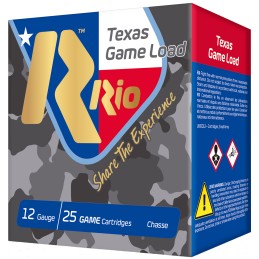 Rio Ammunition TGHV3675TX Texas Game Load High Velocity 12Gauge 2.75 1 14oz 7.5Shot 25 Per Box10 Case