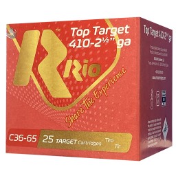 Rio Ammunition RC3675 Top Target  410 Gauge 2.50 12 oz 7.5 Shot 25 Per Box10 Case