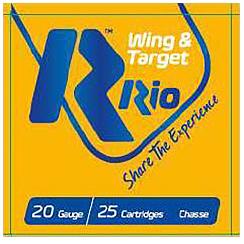 Rio Ammunition WT2075 Wing  Target  20Gauge 2.75 78oz 7.5Shot 25 Per Box10 Case