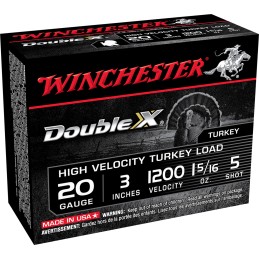 Winchester Ammo STH2035 Double X High Velocity Turkey 20Gauge 3 1 516oz 5Shot 10 Per Box10 Case