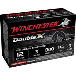 Winchester Ammo STH1235 Double X High Velocity Turkey 12Gauge 3 1 34oz 5Shot 10 Per Box10 Case