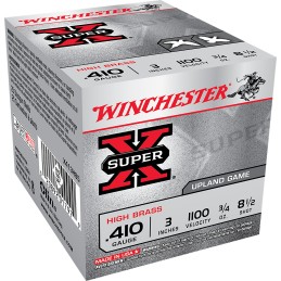 Winchester Ammo X413H85 Super X Heavy Game Load High Brass 410Gauge 3 34oz 8.5Shot 25 Per Box10 Case