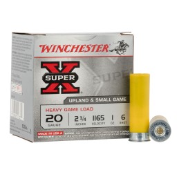 Winchester Ammo XU20H6 Super X Heavy Game Load 20Gauge 2.75 1oz 6Shot 25 Per Box10 Case