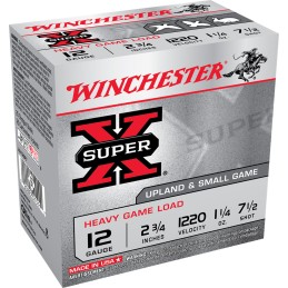 Winchester Ammo XU12SP7 Super X Heavy Game Load 12Gauge 2.75 1 14oz 7.5Shot 25 Per Box10 Case