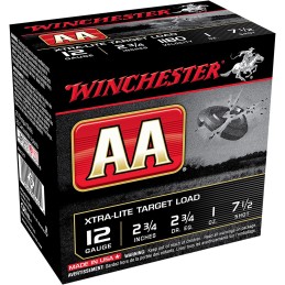 Winchester Ammo AAL127 AA XtraLite 12Gauge 2.75 1oz 7.5Shot 25 Per Box10 Case