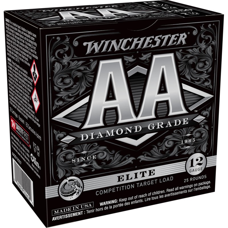 Winchester Ammo AADG12507 AA Diamond Grade 12Gauge 2.75 1 18oz 7Shot 25 Per Box10 Case