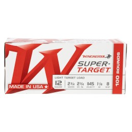 Winchester Ammo TRGT128VP SuperTarget Light Target 12Gauge 2.75 1 18oz 8Shot 100 Box2 Case Value Pack