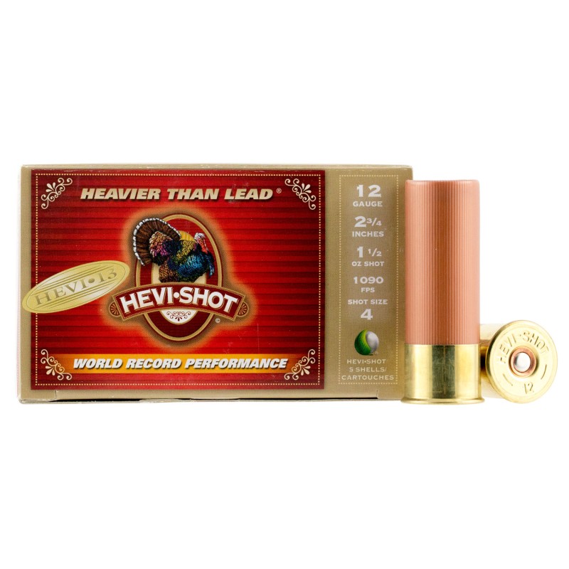 HEVIShot 42734 Hevi13 Turkey 12 Gauge 2.75 1 12 oz 4 Shot 5 Bx 10 Cs