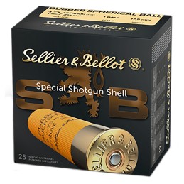 Sellier  Bellot SB12RBA Shotgun  12Gauge 2.75 2 1116oz 1 Rubber Ball Shot 25 Box10 Case