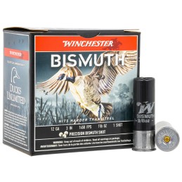 Winchester Ammo SWB1231 Bismuth  12Gauge 3 1 38oz Tin Plated Bismuth 1Shot 25 Per Box10 Case